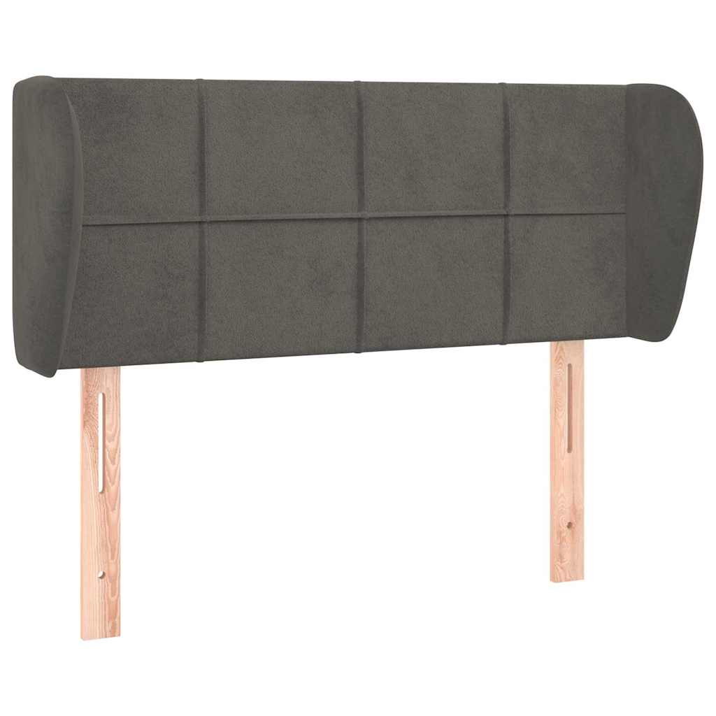 Vidaxl hoofdbord met randen 103x23x78 88 cm fluweel donkergrijs
