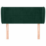 Vidaxl hoofdbord met randen 103x23x78 88 cm fluweel donkergroen