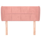 Vidaxl hoofdbord met randen 103x23x78 88 cm fluweel roze
