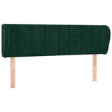 Vidaxl hoofdbord met randen 147x23x78 88 cm fluweel donkergroen