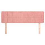 Vidaxl hoofdbord met randen 147x23x78 88 cm fluweel roze