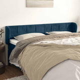 Vidaxl hoofdbord met randen 163x23x78 88 cm fluweel donkerblauw