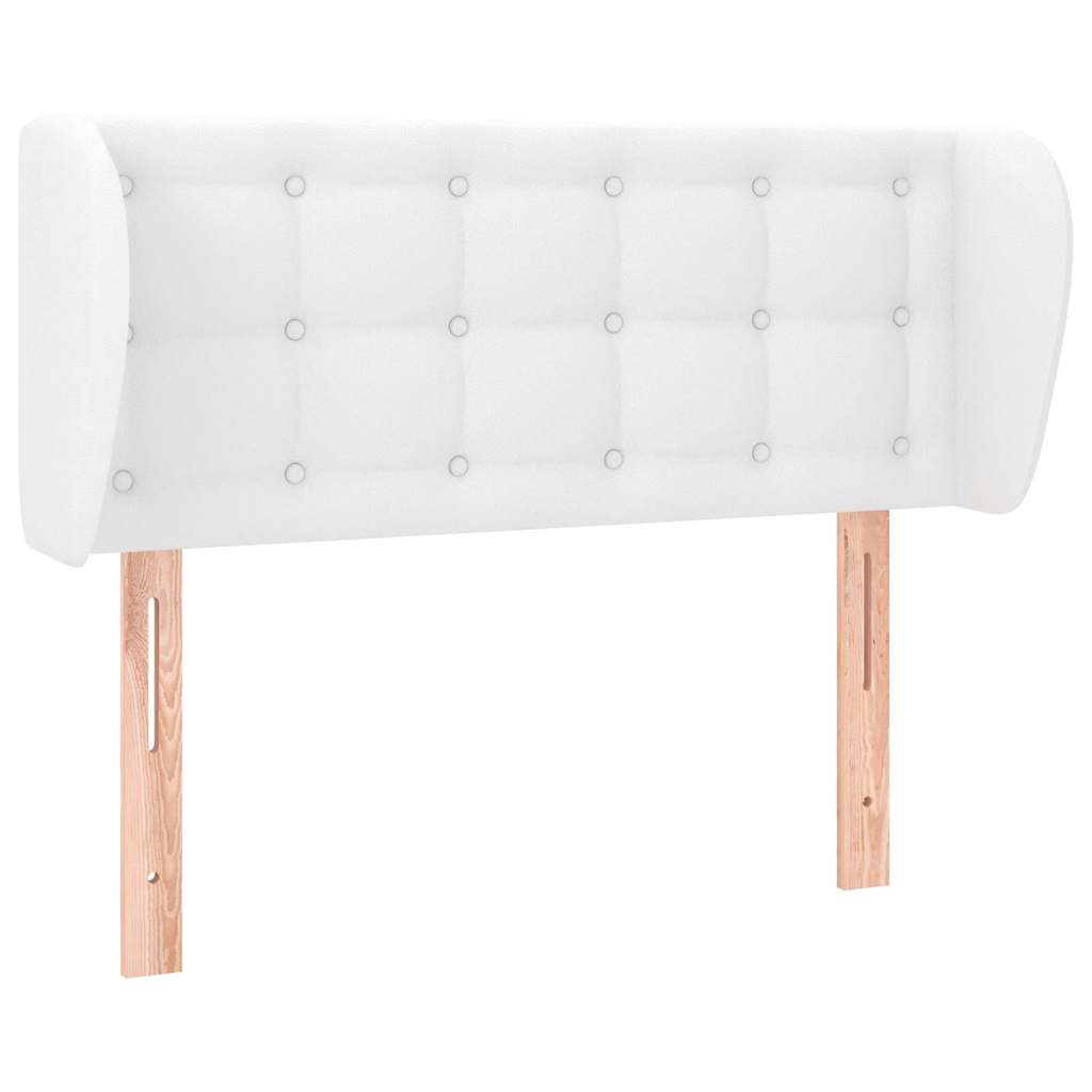 Vidaxl hoofdbord met randen 83x23x78 88 cm kunstleer wit