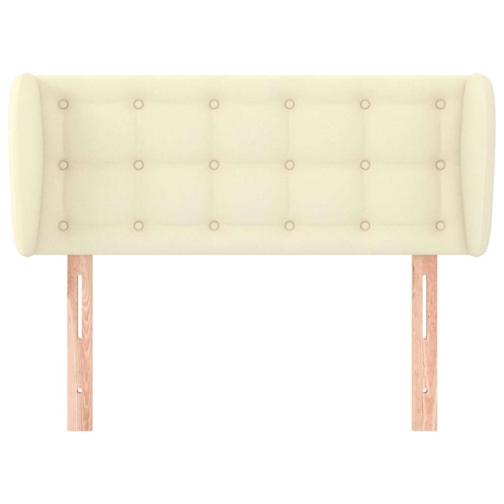 Vidaxl hoofdbord met randen 83x23x78 88 cm kunstleer crèmekleurig