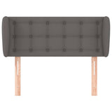 Vidaxl hoofdbord met randen 83x23x78 88 cm kunstleer grijs