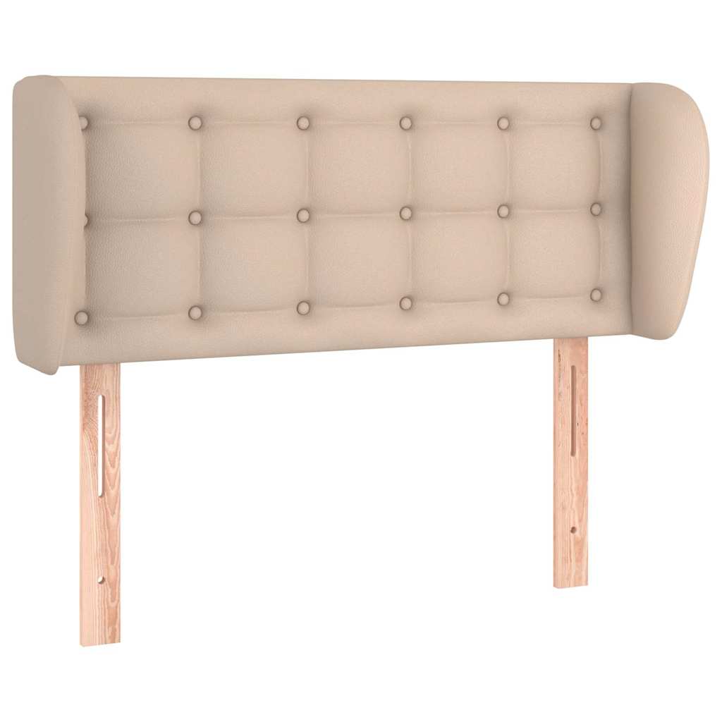 Vidaxl hoofdbord met randen 83x23x78 88 cm kunstleer cappuccinokleur