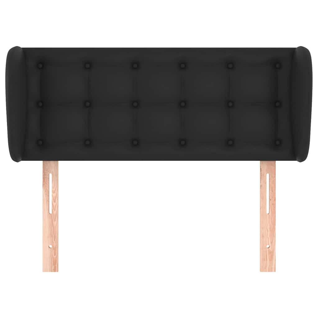 Vidaxl hoofdbord met randen 93x23x78 88 cm kunstleer zwart