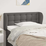Vidaxl hoofdbord met randen 93x23x78 88 cm kunstleer grijs