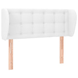 Vidaxl hoofdbord met randen 103x23x78 88 cm kunstleer wit