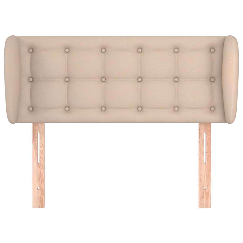 Vidaxl hoofdbord met randen 103x23x78 88 cm kunstleer cappuccinokleur