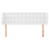 Vidaxl hoofdbord met randen 147x23x78 88 cm kunstleer wit