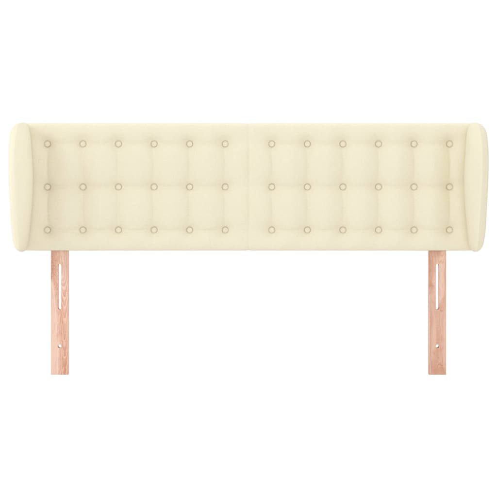 Vidaxl hoofdbord met randen 147x23x78 88 cm kunstleer crèmekleurig
