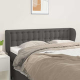 Vidaxl hoofdbord met randen 147x23x78 88 cm kunstleer grijs