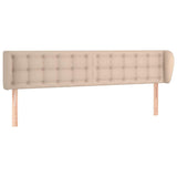 Vidaxl hoofdbord met randen 163x23x78 88 cm kunstleer cappuccinokleur