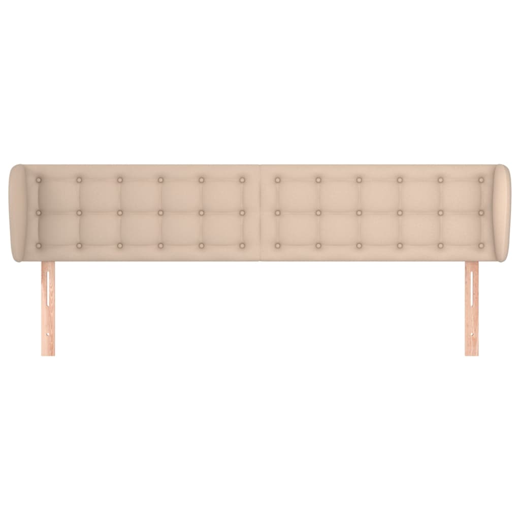 Vidaxl hoofdbord met randen 163x23x78 88 cm kunstleer cappuccinokleur
