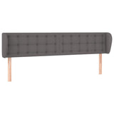 Vidaxl hoofdbord met randen 183x23x78 88 cm kunstleer grijs