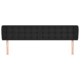 Vidaxl hoofdbord met randen 203x23x78 88 cm kunstleer zwart