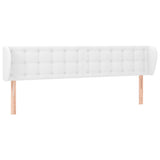 Vidaxl hoofdbord met randen 203x23x78 88 cm kunstleer wit