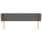 Vidaxl hoofdbord met randen 203x23x78 88 cm kunstleer grijs