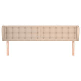 Vidaxl hoofdbord met randen 203x23x78 88 cm kunstleer cappuccinokleur