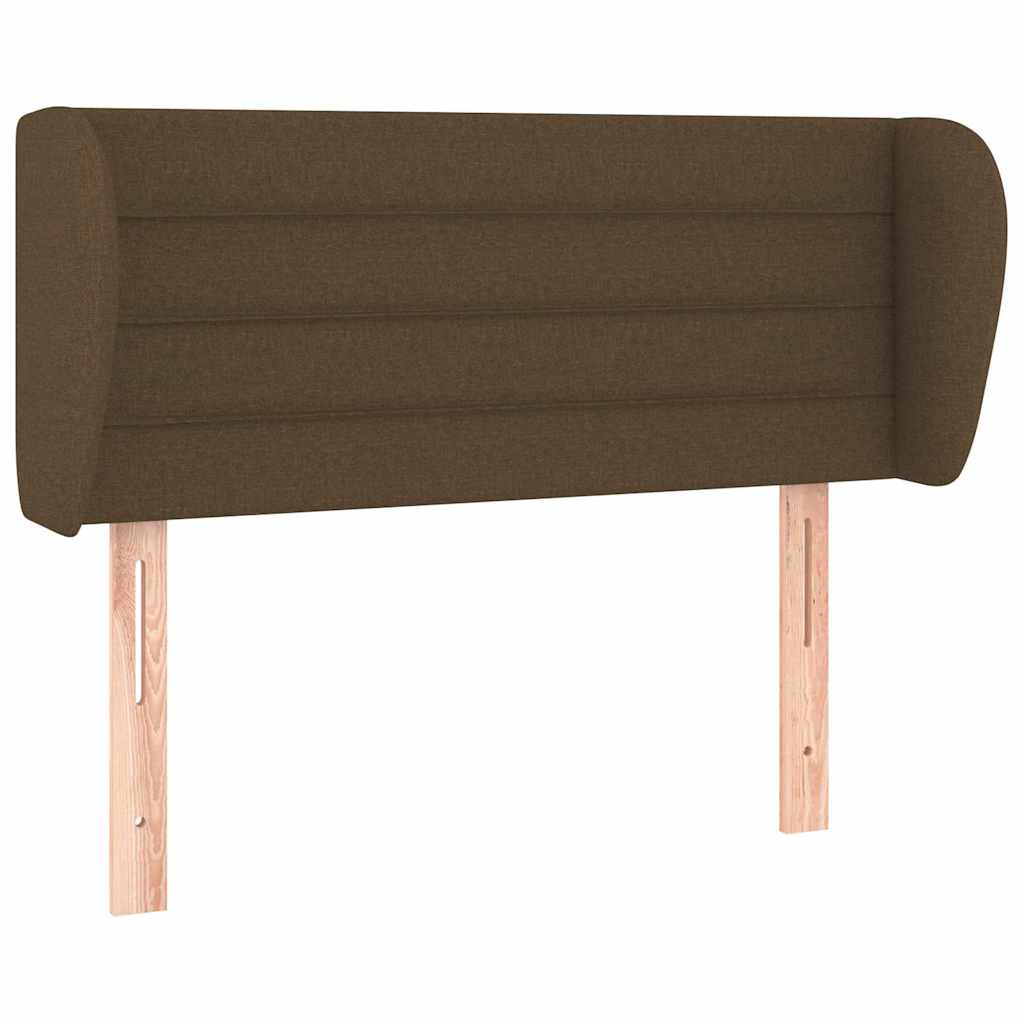 Vidaxl hoofdbord met randen 83x23x78 88 cm stof donkerbruin