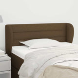 Vidaxl hoofdbord met randen 83x23x78 88 cm stof donkerbruin