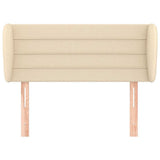 Vidaxl hoofdbord met randen 83x23x78 88 cm stof crèmekleurig