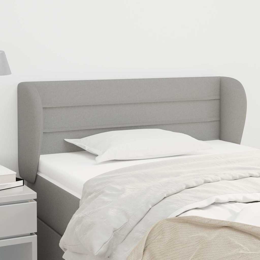 Vidaxl hoofdbord met randen 93x23x78 88 cm stof lichtgrijs