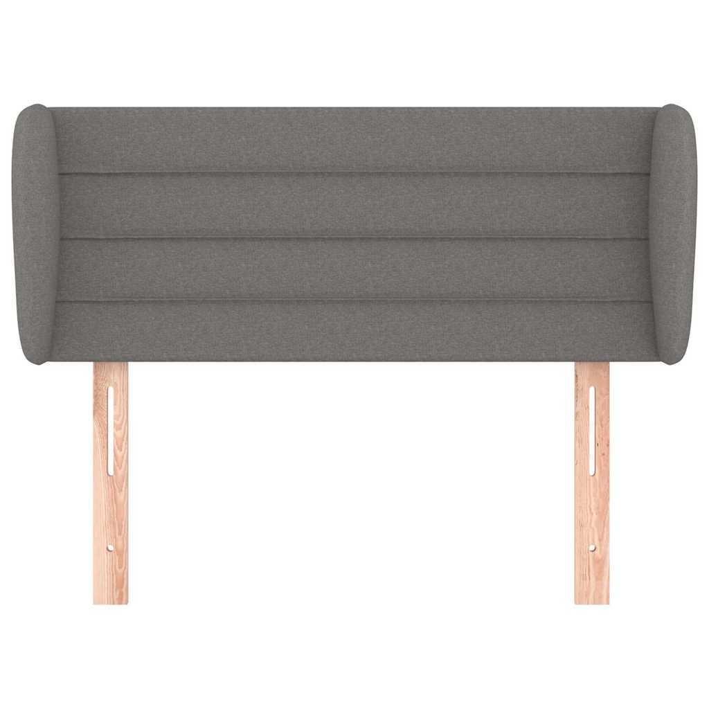 Vidaxl hoofdbord met randen 93x23x78 88 cm stof donkergrijs