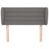 Vidaxl hoofdbord met randen 93x23x78 88 cm stof donkergrijs