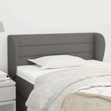 Vidaxl hoofdbord met randen 93x23x78 88 cm stof donkergrijs