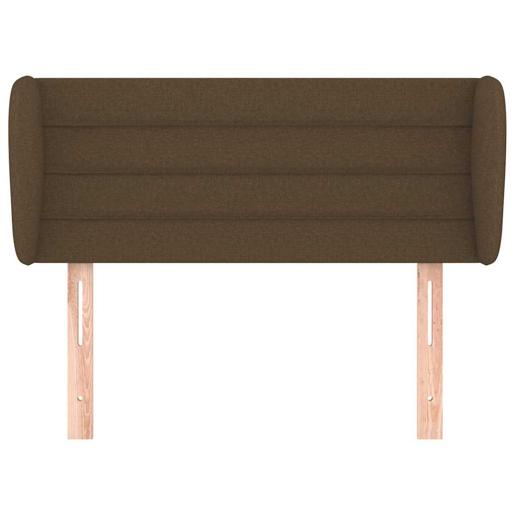 Vidaxl hoofdbord met randen 93x23x78 88 cm stof donkerbruin