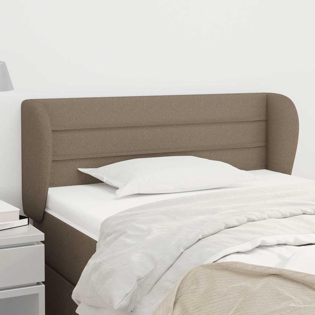 Vidaxl hoofdbord met randen 93x23x78 88 cm stof taupe