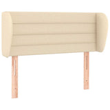 Vidaxl hoofdbord met randen 103x23x78 88 cm stof crèmekleurig