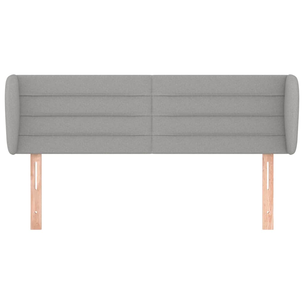 Vidaxl hoofdbord met randen 147x23x78 88 cm stof lichtgrijs