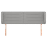 Vidaxl hoofdbord met randen 147x23x78 88 cm stof lichtgrijs
