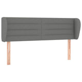 Vidaxl hoofdbord met randen 147x23x78 88 cm stof donkergrijs