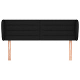 Vidaxl hoofdbord met randen 147x23x78 88 cm stof zwart