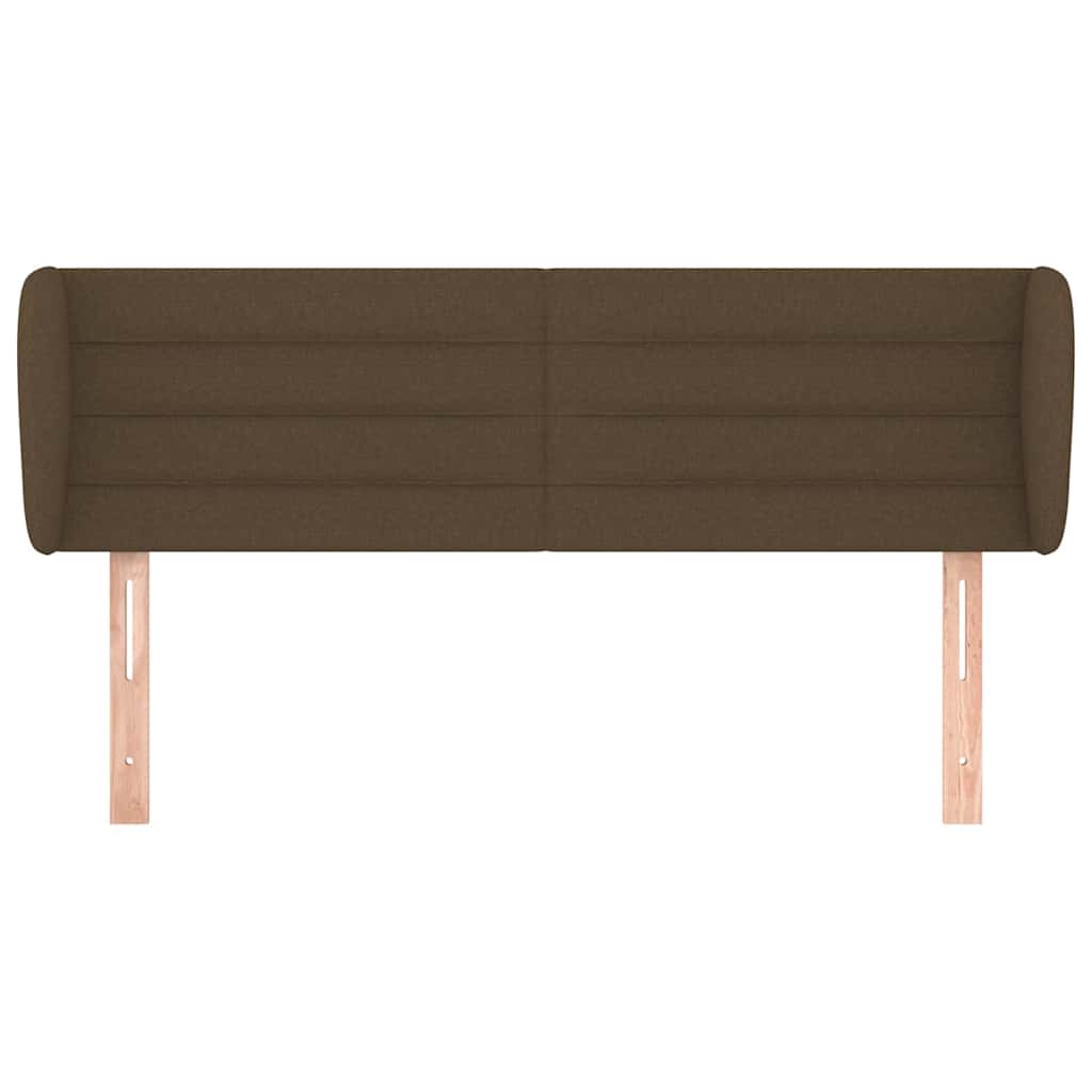 Vidaxl hoofdbord met randen 147x23x78 88 cm stof donkerbruin