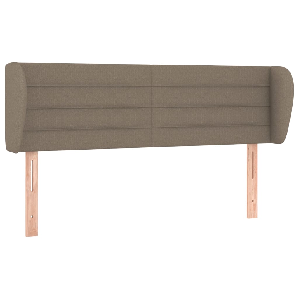 Vidaxl hoofdbord met randen 147x23x78 88 cm stof taupe