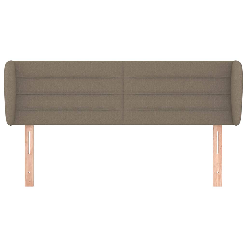 Vidaxl hoofdbord met randen 147x23x78 88 cm stof taupe