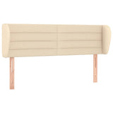 Vidaxl hoofdbord met randen 147x23x78 88 cm stof crèmekleurig