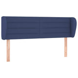 Vidaxl hoofdbord met randen 147x23x78 88 cm stof blauw