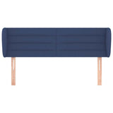 Vidaxl hoofdbord met randen 147x23x78 88 cm stof blauw