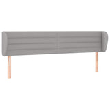 Vidaxl hoofdbord met randen 163x23x78 88 cm stof lichtgrijs
