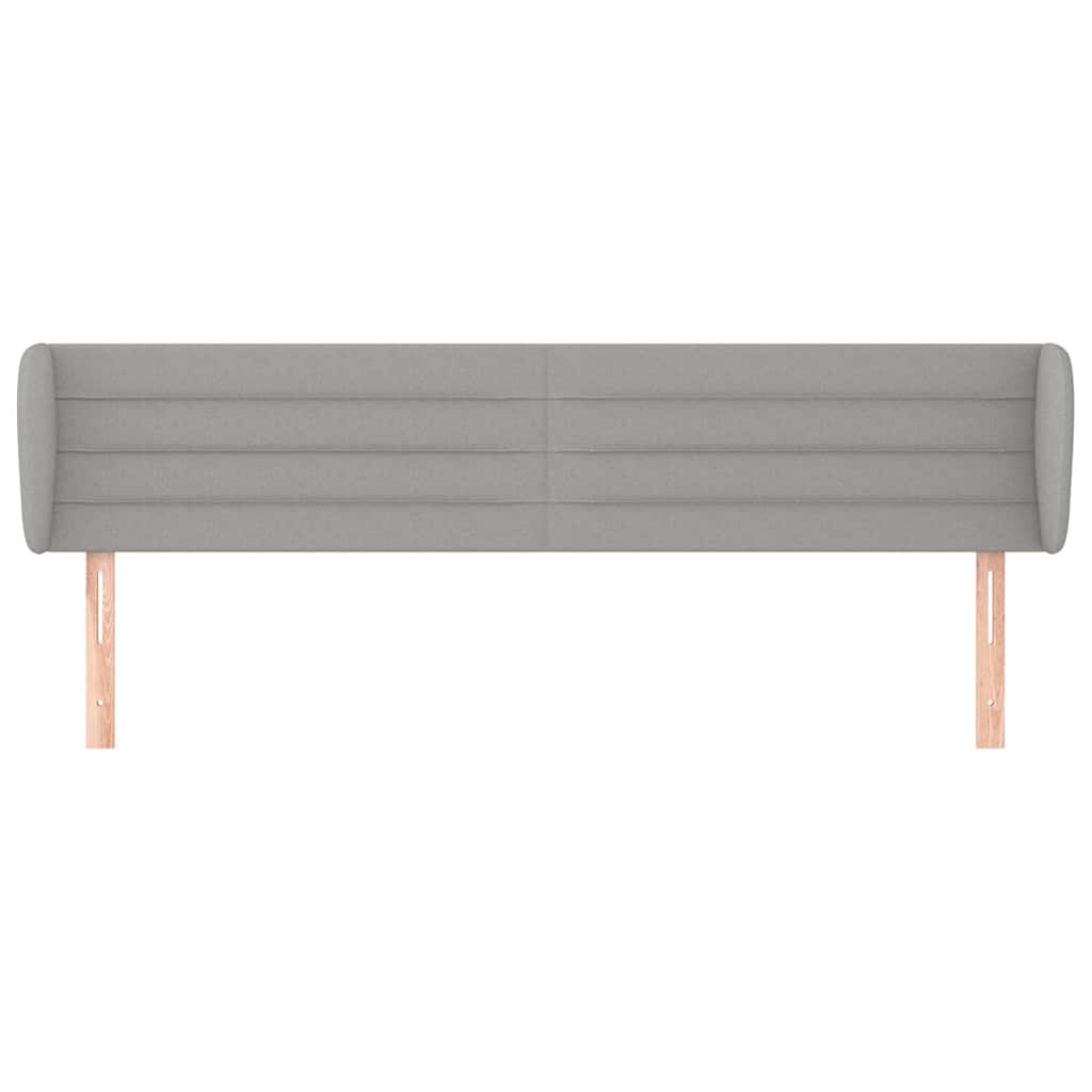 Vidaxl hoofdbord met randen 163x23x78 88 cm stof lichtgrijs