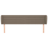 Vidaxl hoofdbord met randen 163x23x78 88 cm stof taupe