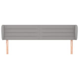 Vidaxl hoofdbord met randen 183x23x78 88 cm stof lichtgrijs