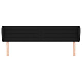 Vidaxl hoofdbord met randen 183x23x78 88 cm stof zwart