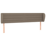 Vidaxl hoofdbord met randen 183x23x78 88 cm stof taupe